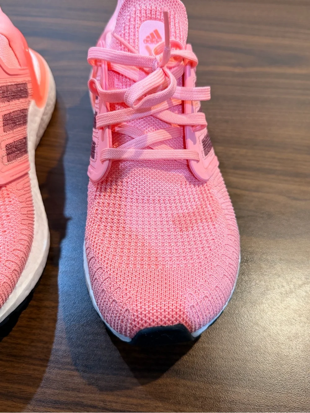 Like New adidas Ultraboost 20 Running Shoes Coral Pink knits